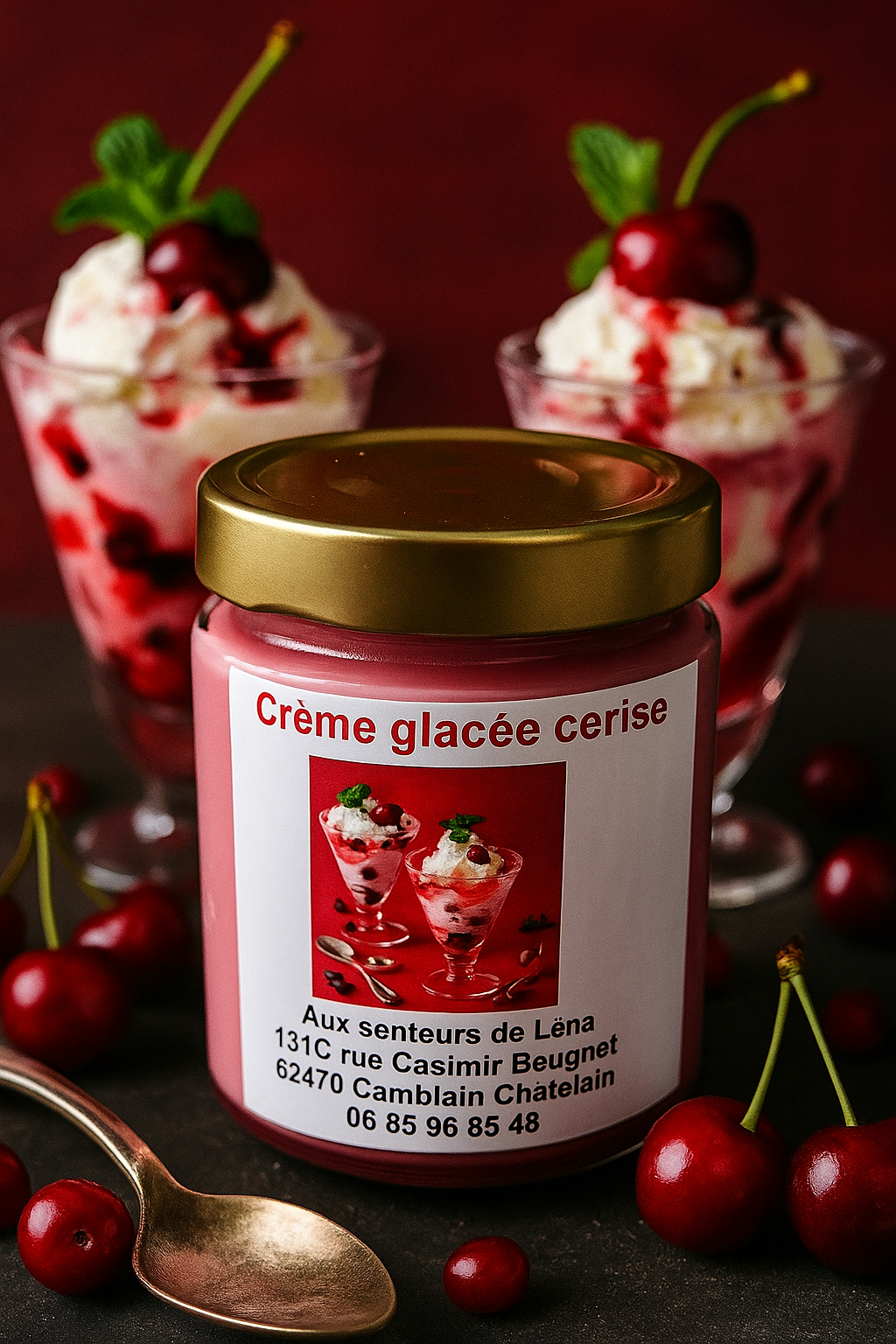 bougie créme glacée