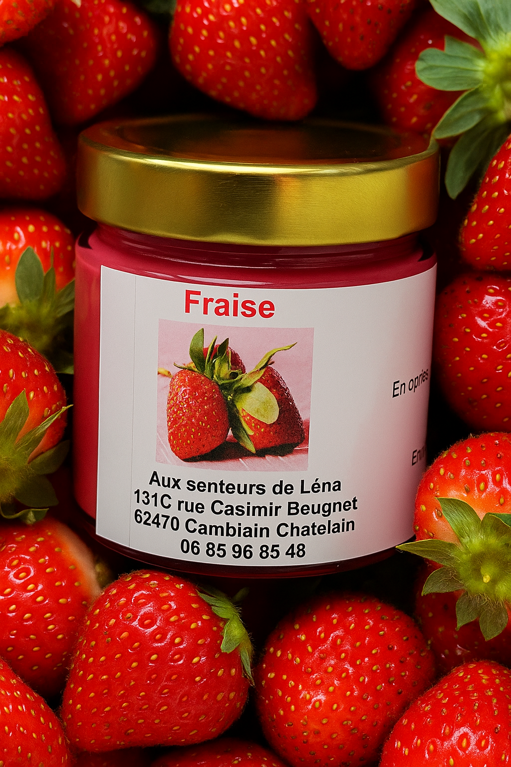 bougie fraise