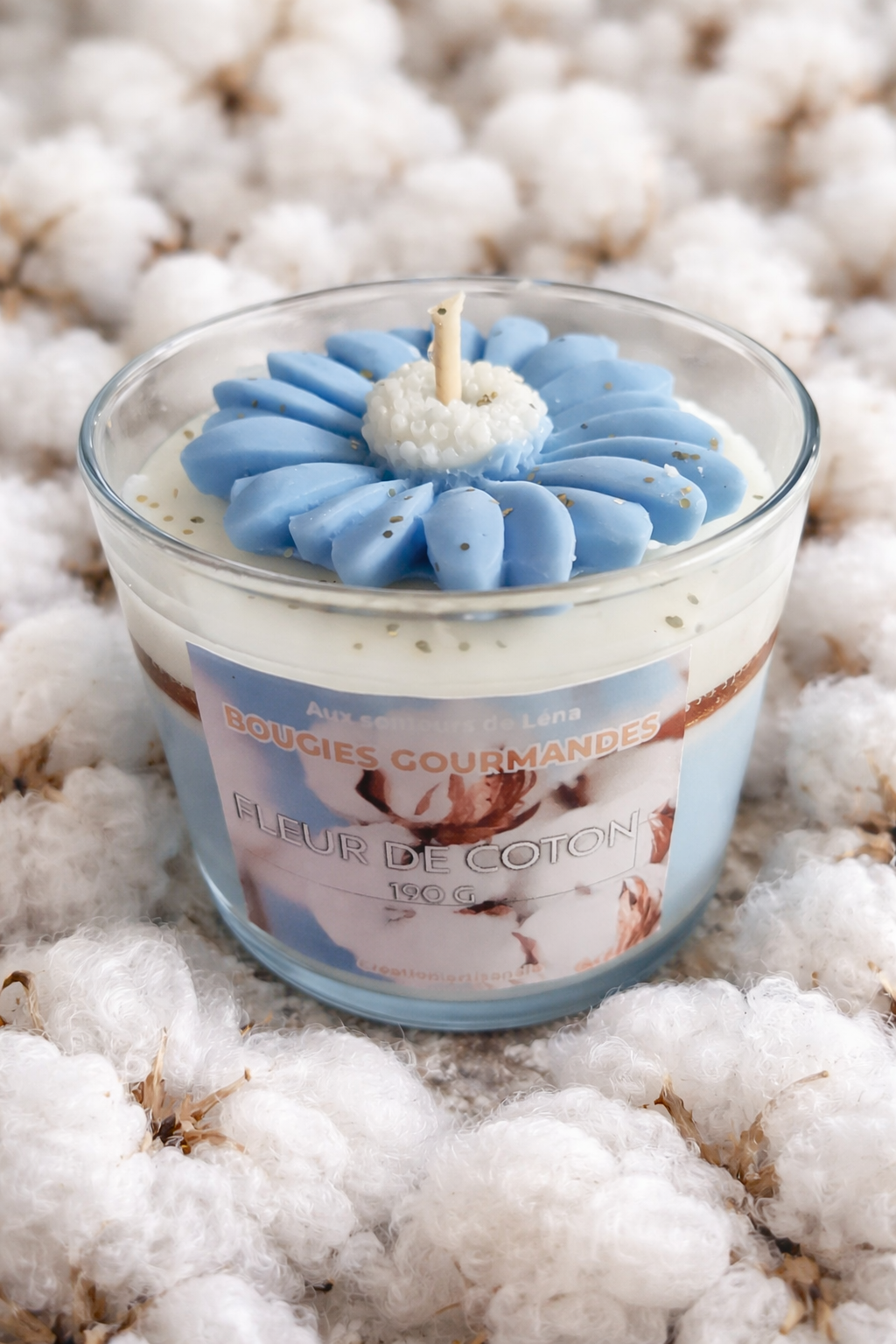 bougie fleur de coton 190g