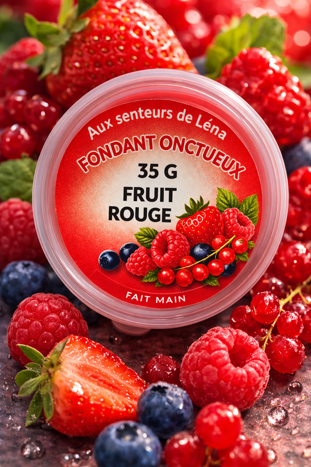 fondant onctueux fruit rouge